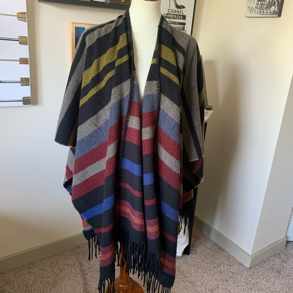 Treasure & Bond Striped Ruana